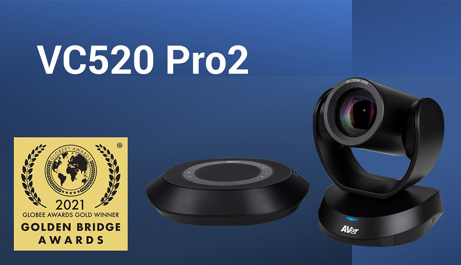 AVer VC520 Pro2 Wins Globee® in the 13th Annual 2021 Golden Bridge Business and Innovation Awards