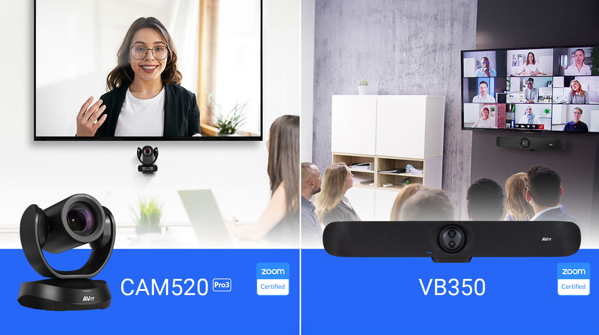 AVer Unveils CAM520 Pro3 and VB350 for Enterprise-Grade Conferencing