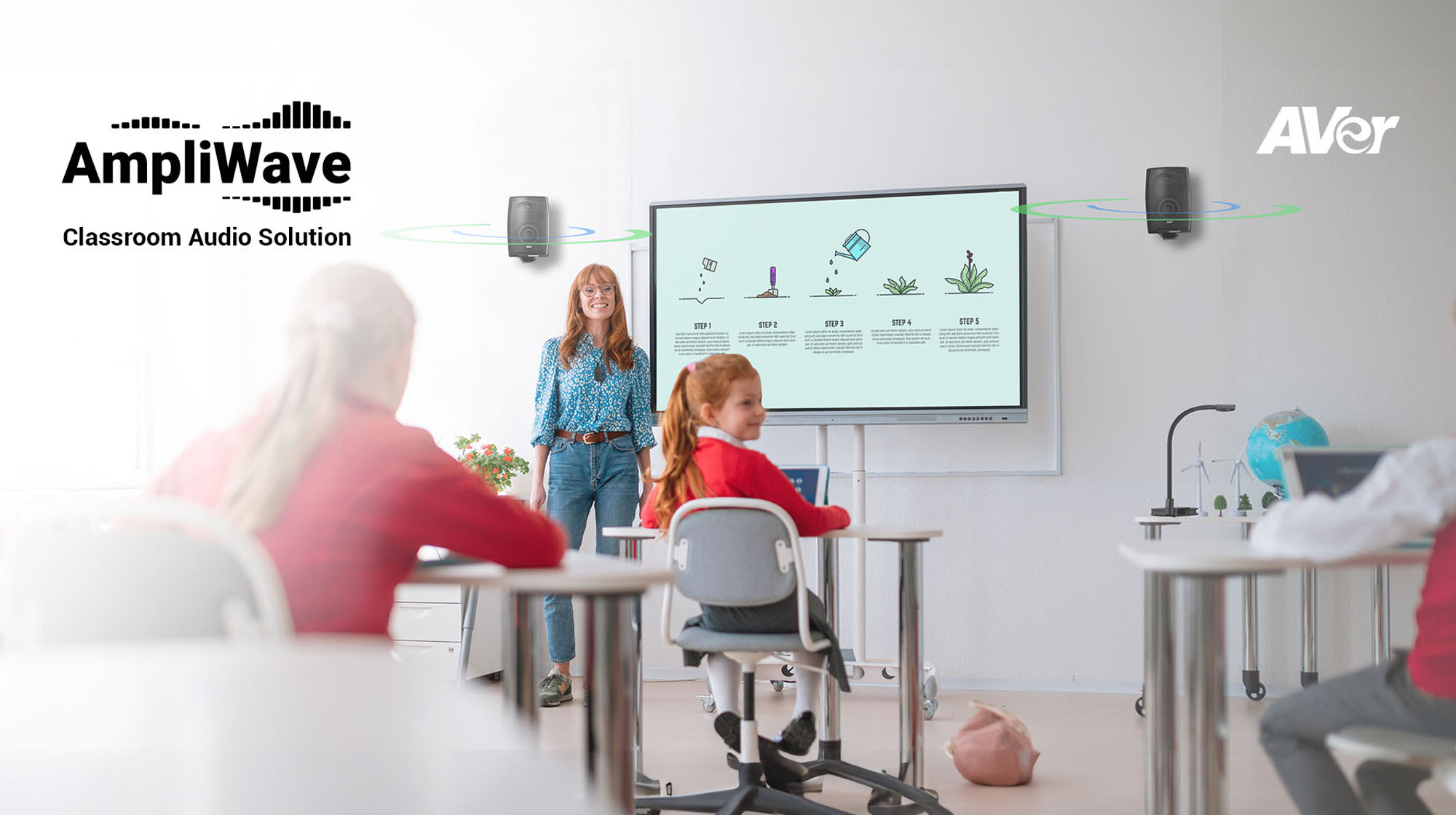 AVer Launches AmpliWave Classroom Audio Solution at FETC 2024