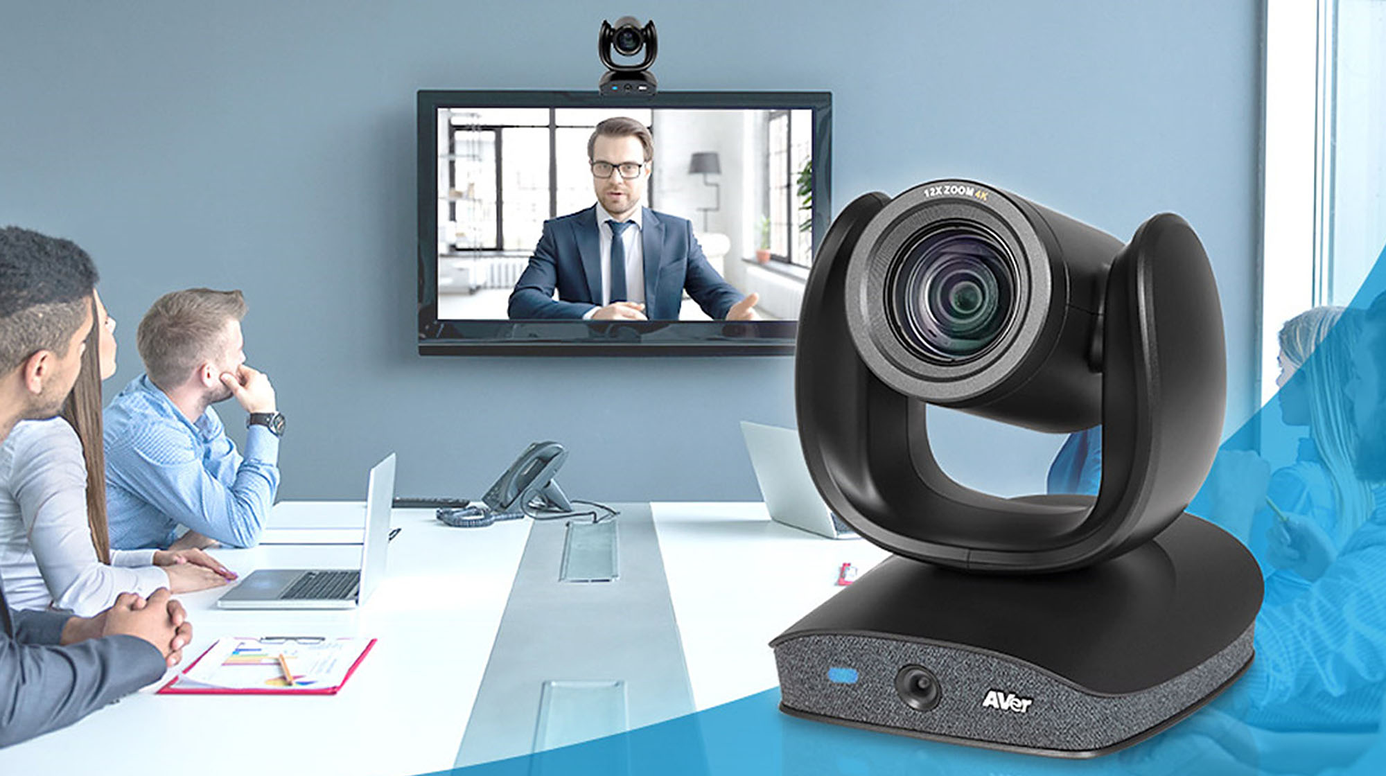 AVer Introduces CAM570 Dual-Lens 4K Audio Tracking Camera