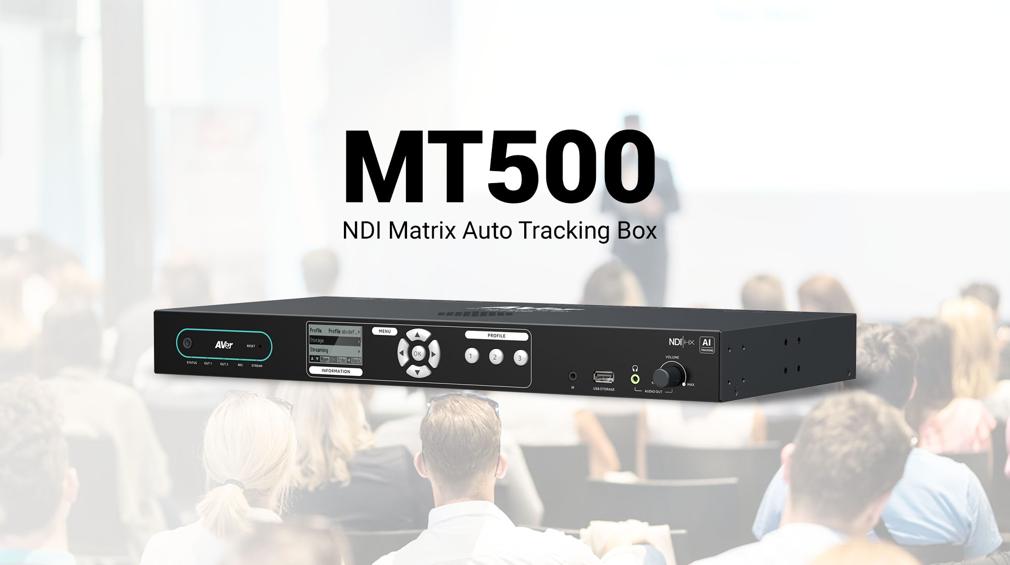 AVer Introduces MT500 NDI Matrix Auto Tracking Box