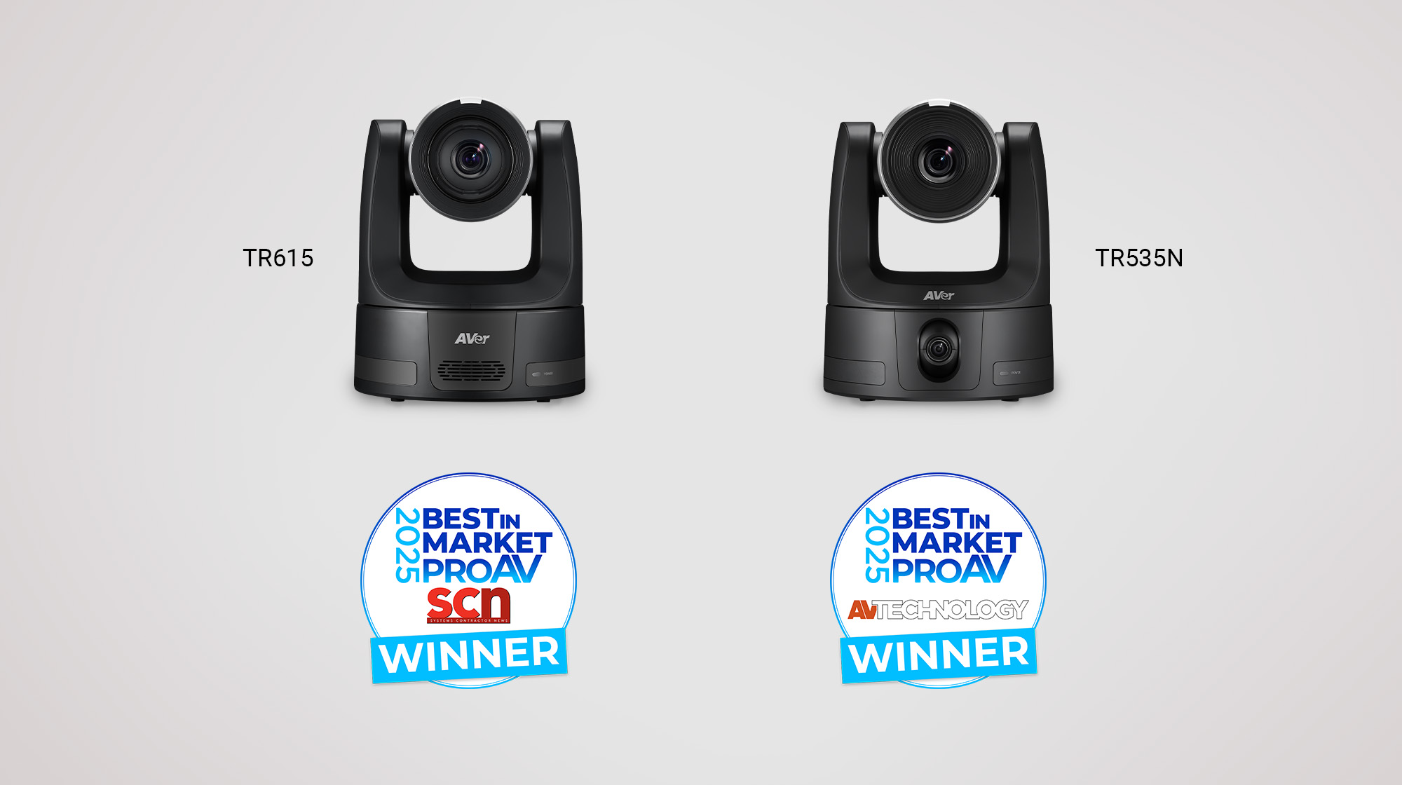 AVer’s TR615 and TR535N Recognized in the 2025 Pro AV Best in Market Awards