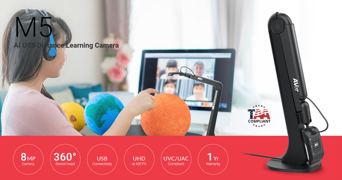 AVer Education, M5 AI USB Distance Learning Document Camera AVer USA