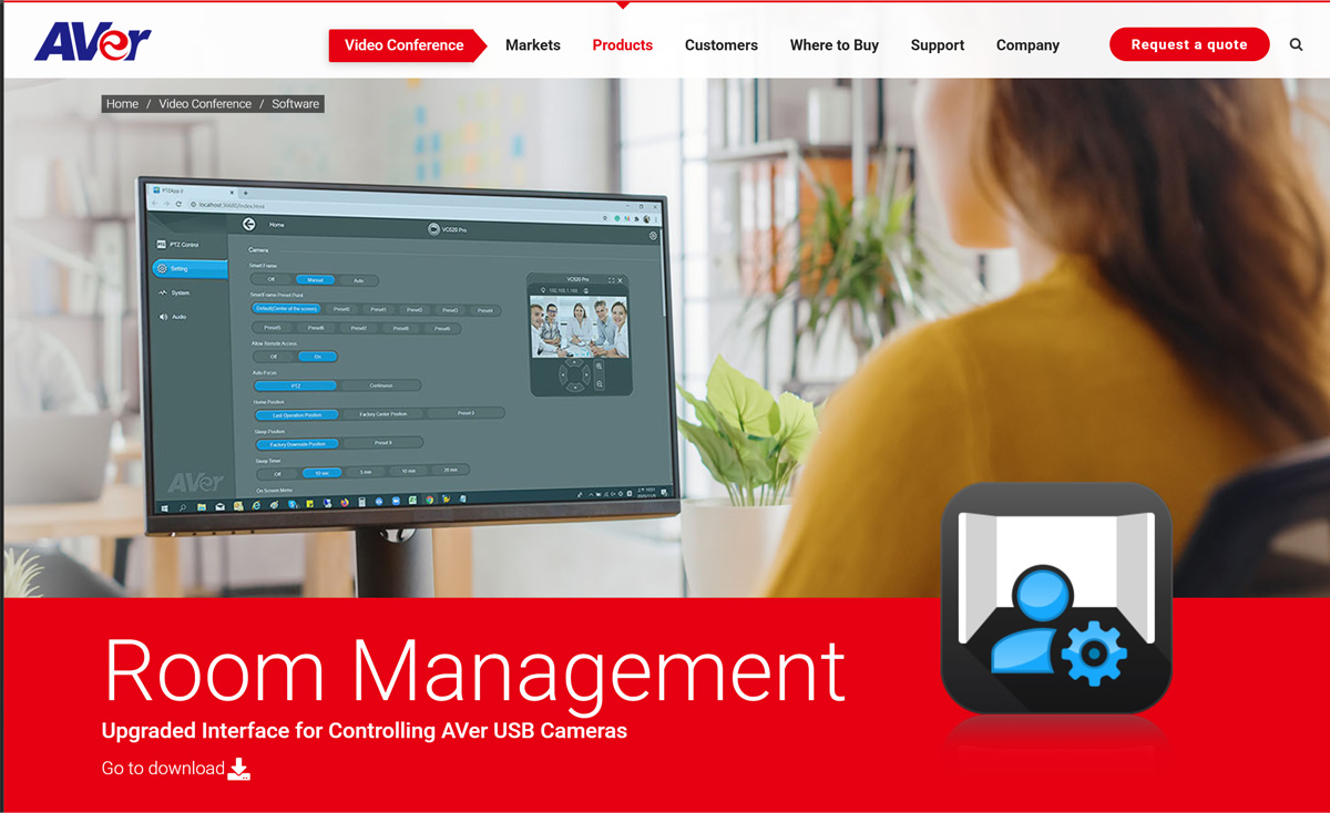 Room Management Innovative Control Camera Software | AVer USA