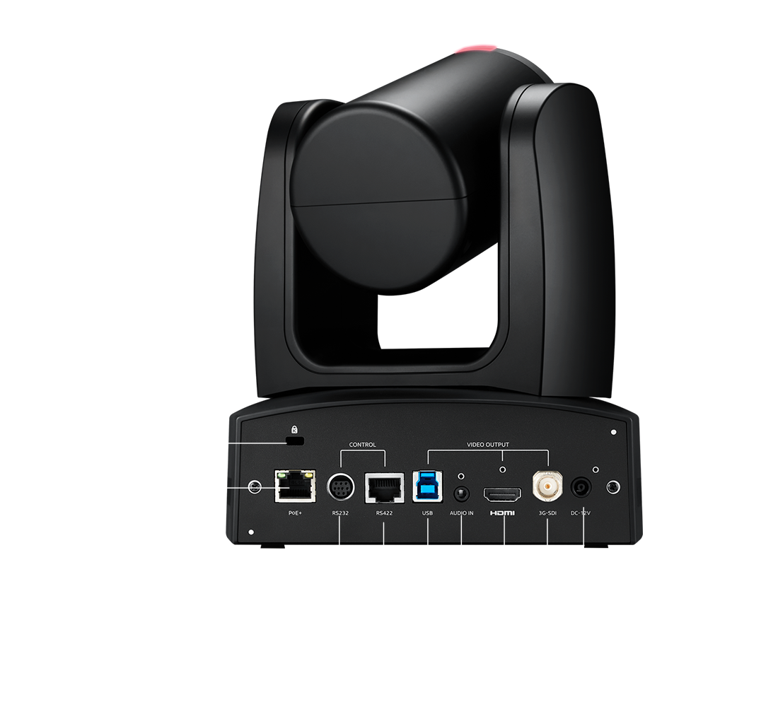 TR322 auto tracking camera back