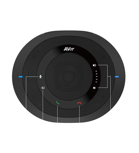 VC520 Pro3 speakerphone top view