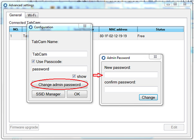 TabCam Settings